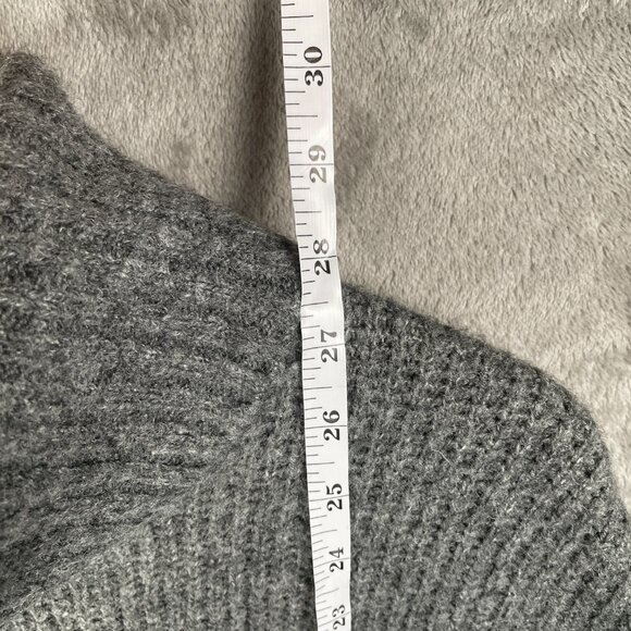 Style & Co. Petite Women’s Small Gray Turtleneck Ribbed Knit Sweater Cozy Warm - Picture 5 of 6